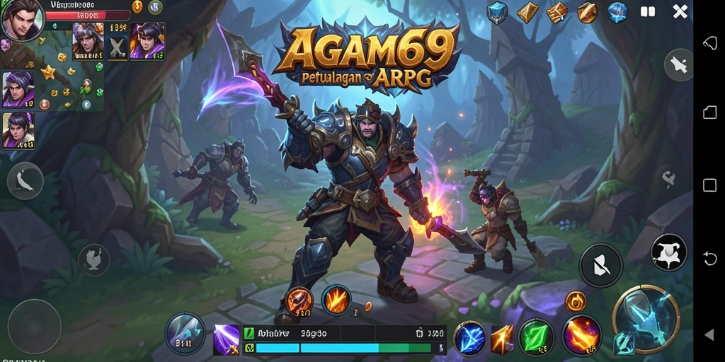 Screenshot menampilkan aksi seru dalam gameplay ARPG AGAM69.