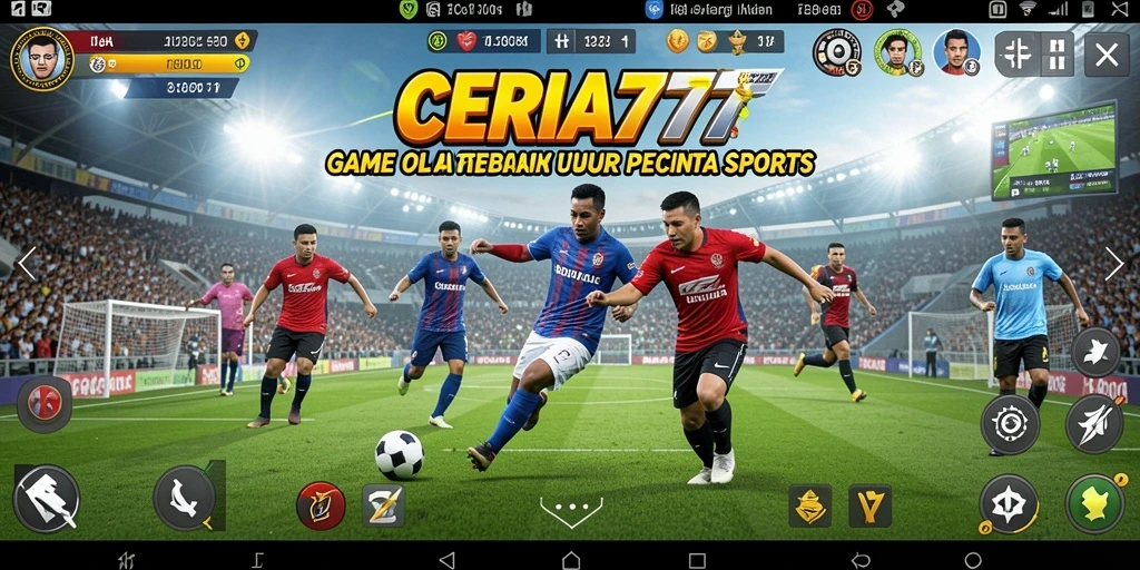 Tampilan gameplay CERIA777 dengan aksi mendebarkan dalam olahraga.