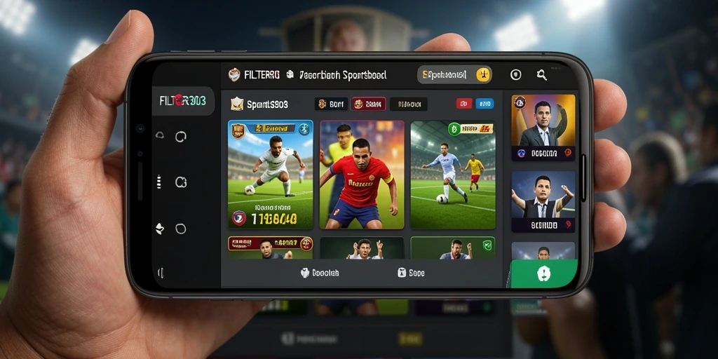 Tampilan gameplay Sportsbook di aplikasi FILTER303 yang menarik.
