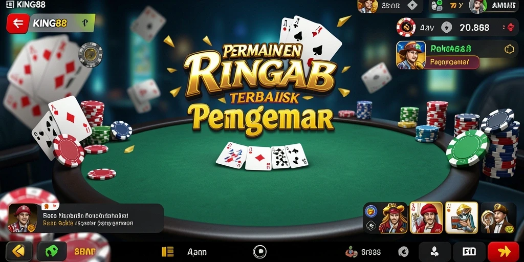 Tampilan gameplay Poker seru di KING88 dengan aksi yang mendebarkan.