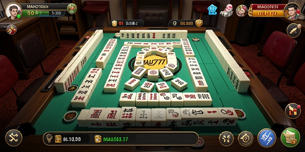 Tangkapan layar MAU777 menunjukkan gameplay Mahjong yang seru dan menarik.