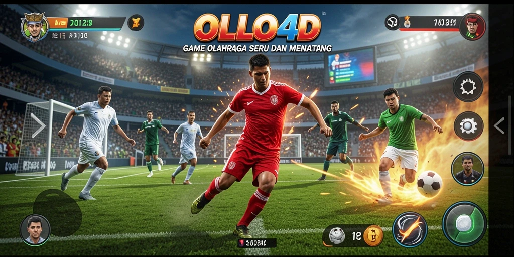 Screenshot gameplay <strong>OLLO4D</strong> yang menampilkan aksi olahraga yang seru.