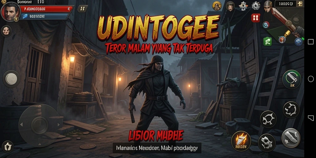 Gameplay menyeramkan UDINTOGEL dengan makhluk kegelapan mengintai.