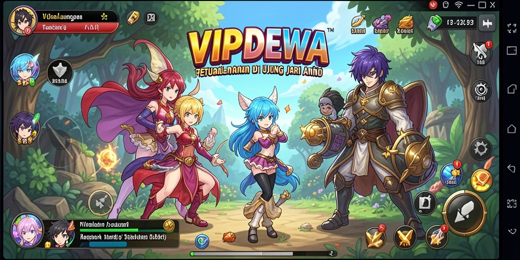 Gameplay menarik dari VIPDEWA yang menampilkan karakter Anime.